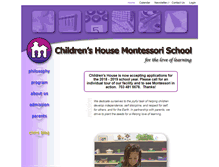 Tablet Screenshot of childrenshouse-montessori.com